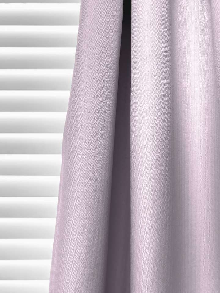 Mannada Korean Style Curtains　100% Blackout MND1006059 Stripe Pink Rose Motorized Blinds／Smart Blinds & Shades Child Safety／Cordless Blinds & Shades Blackout Blinds & Shades