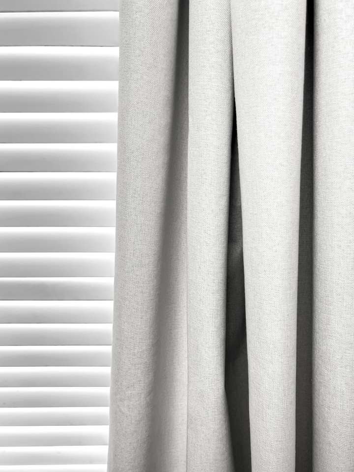 Mannada Korean Style Curtains　100% Blackout MND1006092 100%Blackout  Mist - Cream Motorized Blinds／Smart Blinds & Shades Child Safety／Cordless Blinds & Shades Blackout Blinds & Shades