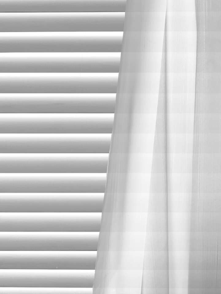 Mannada Korean Style Curtains　Sheer MND4008928 Stripe Sheer - Cream Motorized Blinds／Smart Blinds & Shades Child Safety／Cordless Blinds & Shades Light Filtering Blinds & Shades Semi-Transparent Blinds & Shades