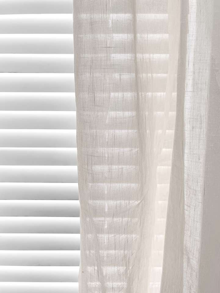 Mannada Korean Style Curtains　Sheer MND40LC002 Linen Sheer - Beige Motorized Blinds／Smart Blinds & Shades Child Safety／Cordless Blinds & Shades Light Filtering Blinds & Shades Semi-Transparent Blinds & Shades