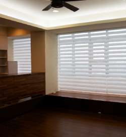Double Roller Blinds/Zebra Blinds - Sima Double Roller Blinds Plain/Linen