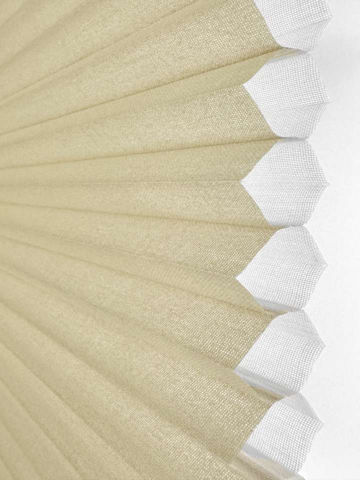 Celaro Honeycomb Shades　Sheer S37H-008 Bazo Tan Motorized Blinds／Smart Blinds & Shades Semi-Transparent Blinds & Shades Heat Insulation Blinds & Shades