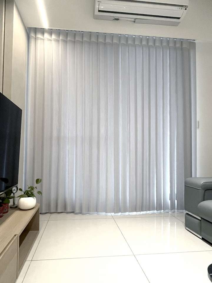 Eilus Vertical Blinds　Walk-through Granule Mist Child Safety／Cordless Blinds & Shades Light Filtering Blinds & Shades Light-Regulating Blinds & Shades